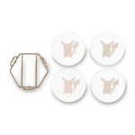 Pikachu White Coasters (4-Pack) - Image 2