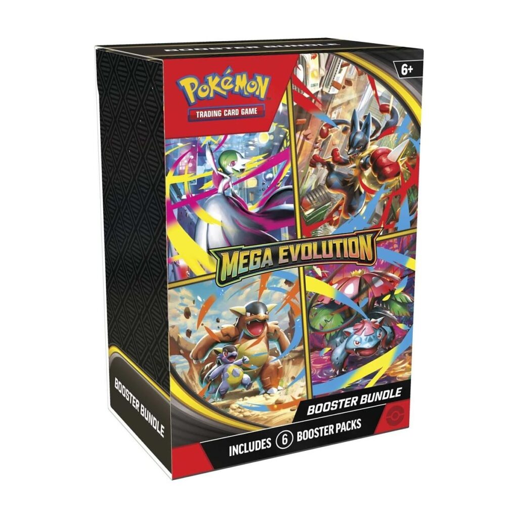 9ea51620-ab38-583a-9a24-bff806141e6c-1024x1024-1.jpg Pokémon TCG: Mega Evolution Booster Bundle (6 Packs) - Image 1