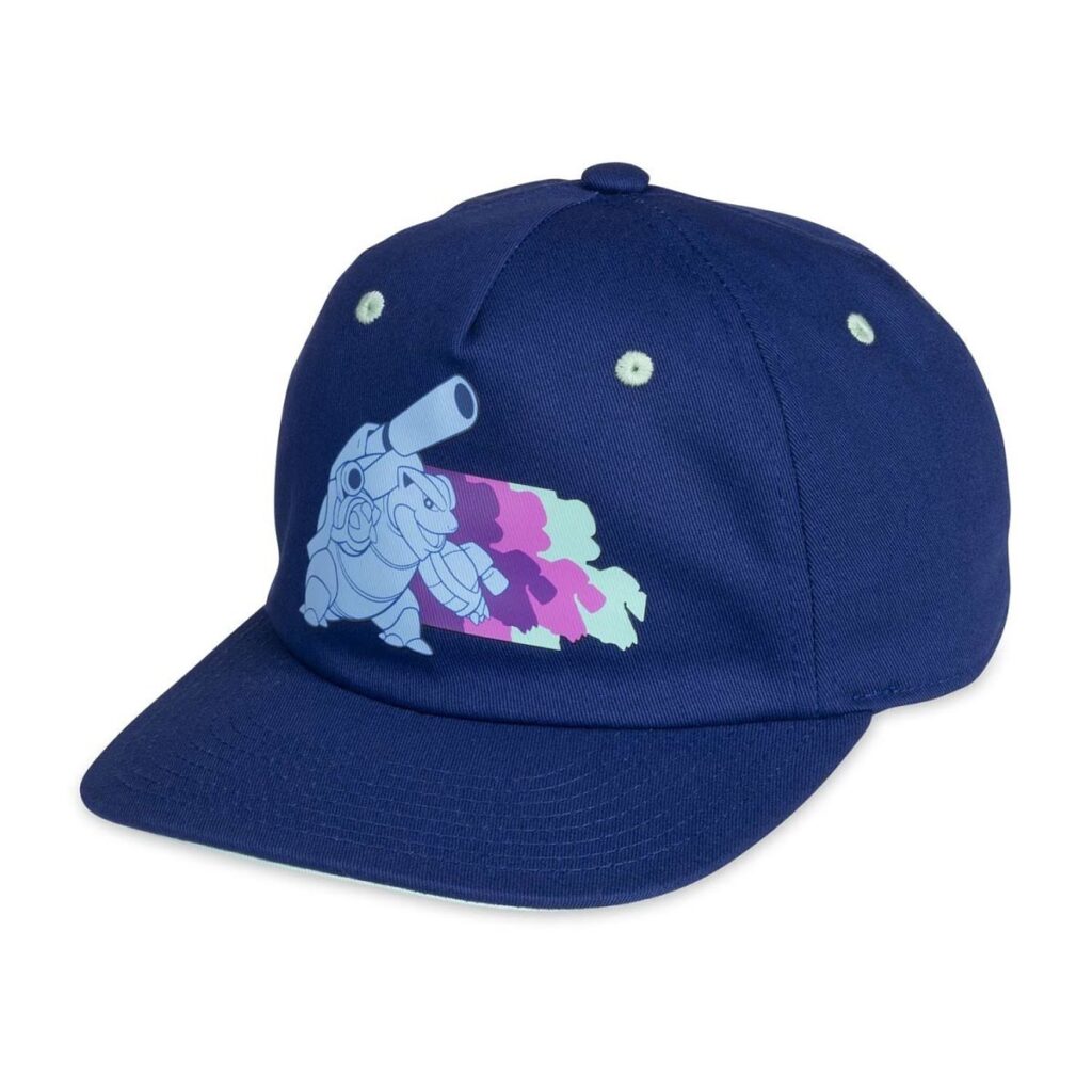 af9861bc-4af7-5c67-932c-0231642ef3b3-1024x1024-1.jpg Mega Blastoise Blue Flat-Bill Hat (One Size-Adult) - Image 1
