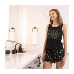 Pikachu & Yamper Electric Pals Black Relaxed Fit Scoop Neck Tank Top – Women - Image 6