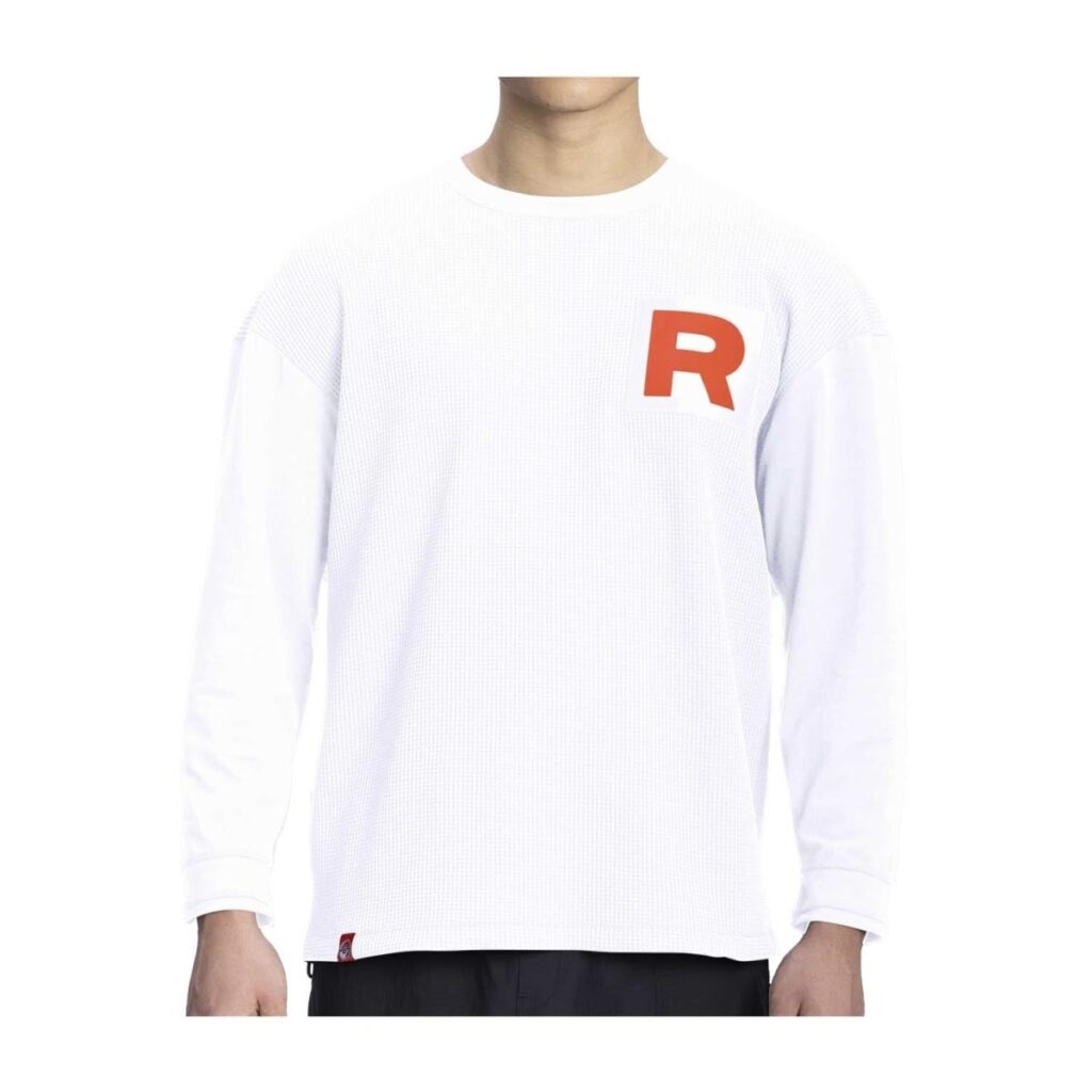 bc8be868-8d7c-5603-9535-3899d65fb56d-1024x1024-1.jpg Team Rocket HQ Collection White Relaxed Fit Long-Sleeve T-Shirt – Adult - Image 1