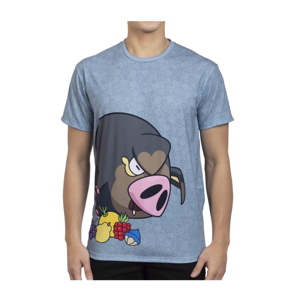 be531e8e-ed55-5efe-baa0-6bb531f44816-1024x1024-1.jpg Lechonk & Berries Blue Allover-Print Relaxed Fit Crew Neck T-Shirt – Adult - Image 1