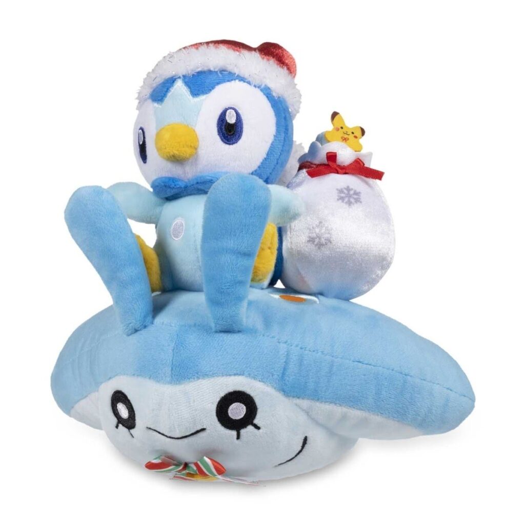 c0622204-54f6-55d6-942a-2785a47fb2fa-1024x1024-1.jpg Piplup & Mantyke Pokémon Undersea Holiday Plush – 8 ¾ In. - Image 1