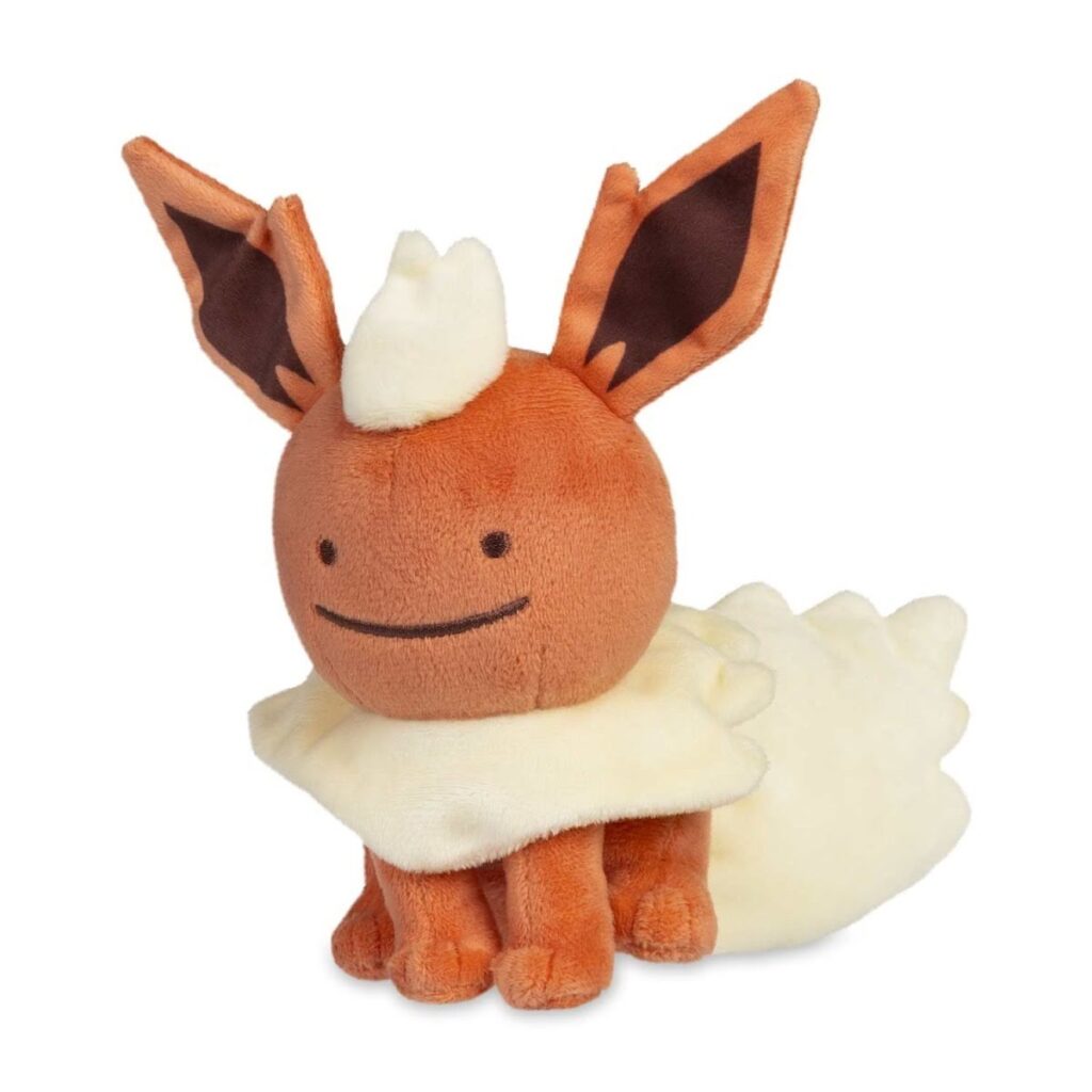 c677d42c-809c-549a-8b4e-1fe791ce427b-1024x1024-1.jpg Ditto As Flareon Plush – 6 ½ In. - Image 1