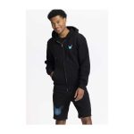 Pikachu Neon Pokémon Active Black & Blue Midweight Fleece Shorts – Men - Image 5