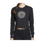 Pikachu, Shiinotic & Friends Pokémon Nature: Fall Black Heavyweight Crop Long-Sleeve Shirt – Women