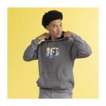 Espeon & Umbreon Summer Fun Heather Gray Fitted Pullover Hoodie – Adult - Image 5