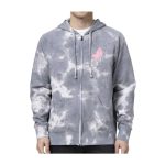 Farfetch’d Pokémon Take Flight Gray Tie-Dye Zip-Up Hoodie – Adult