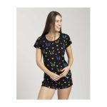 Pikachu & Yamper Electric Pals Black Relaxed Fit Scoop Neck T-Shirt – Women - Image 5