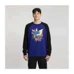 Mega Gyarados Blue Crew Neck Sweatshirt – Adult - Image 3