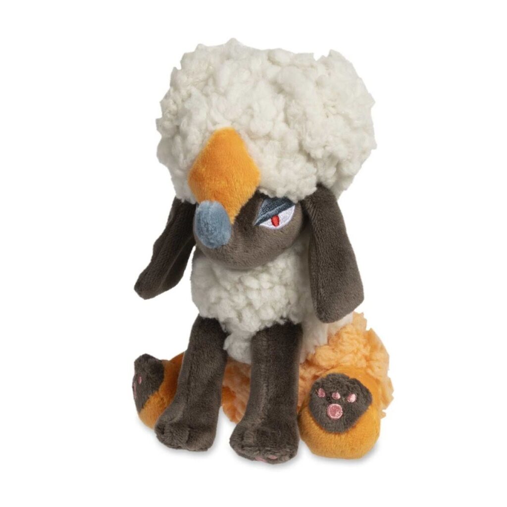 d495b5c4-e438-58dd-bd79-96ba49681613-1024x1024-1.jpg Furfrou (Diamond Trim) Sitting Cuties Plush – 6 ¼ In. - Image 1