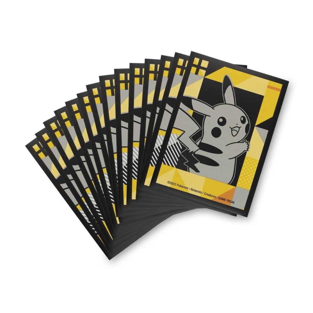 de2b8637-a433-541e-8ebf-72fdcd6959e4-1024x1024-1.jpg Pokémon TCG: Pikachu Power Grid Card Sleeves (65 Sleeves) - Image 1