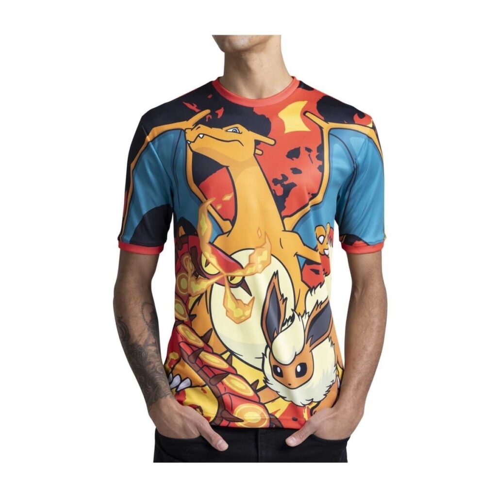 df1d94d3-a34d-56a6-9016-55c0ac863184-1024x1024-1.jpg Pokémon Center × OMOCAT: Team Fire Jersey – Adult - Image 1