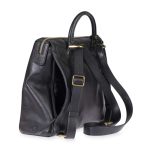 Pokémon Center × Fossil: Kanto First Partners Black Leather Parker Convertible Small Backpack - Image 4