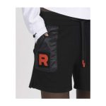 Team Rocket HQ Collection Black Fleece Shorts – Women - Image 7