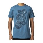 Pikachu, Shiinotic & Friends Pokémon Nature: Fall Blue Relaxed Fit Crew Neck T-Shirt – Adult