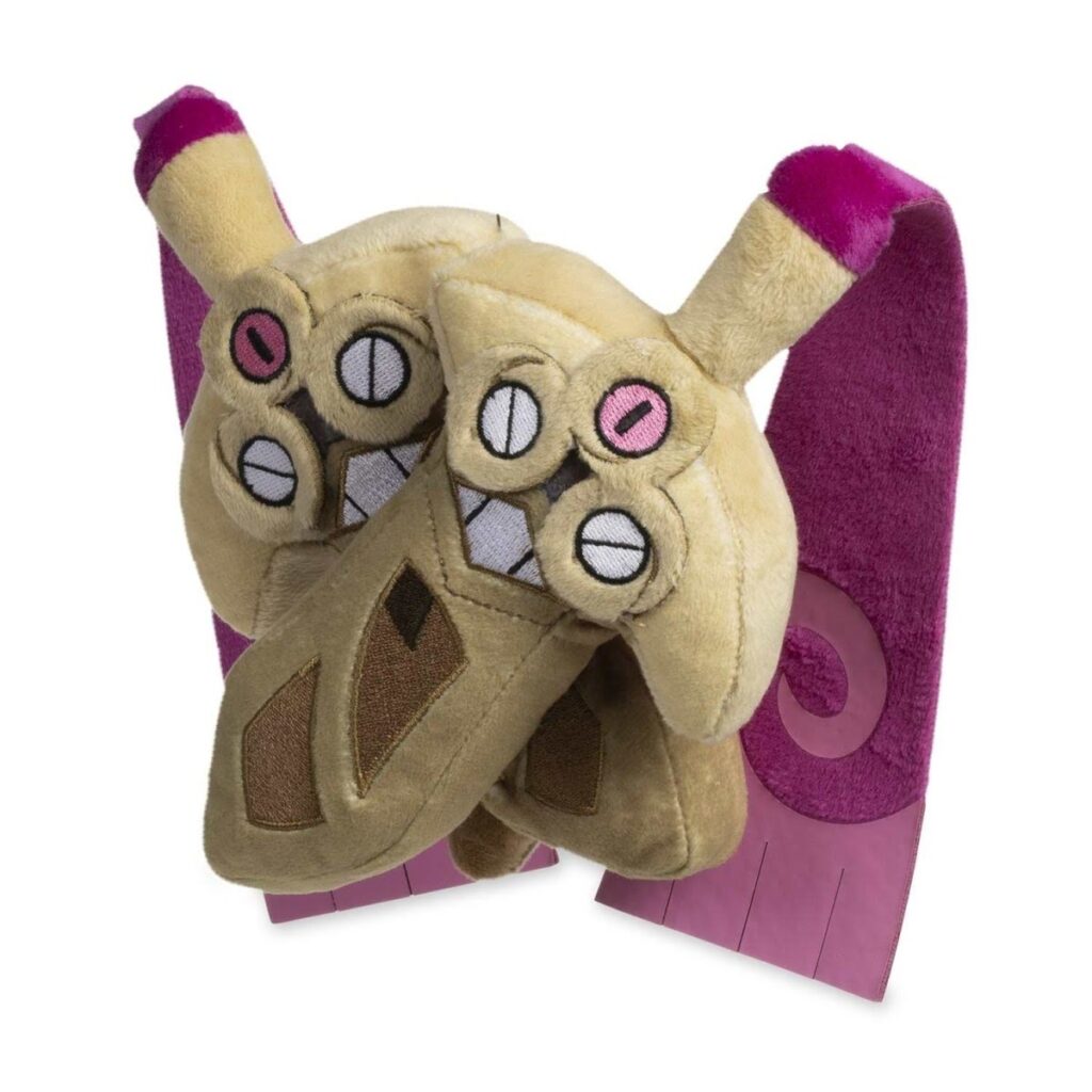 ea0f98ba-697c-5919-8551-438a2e8a5305-1024x1024-1.jpg Doublade Sitting Cuties Plush – 5 ½ In. - Image 1