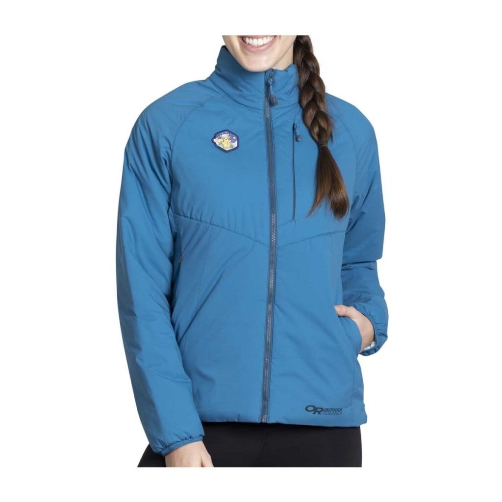 eb0fa9fb-9858-5499-a45f-1abffbb5ca82-1024x1024-1.jpg Outdoors with Pokémon Blue Insulated Jacket by Outdoor Research – Women - Image 1