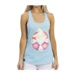 Pikachu Pokémon Summer Days Light Blue French Terry Racerback Tank Top – Women