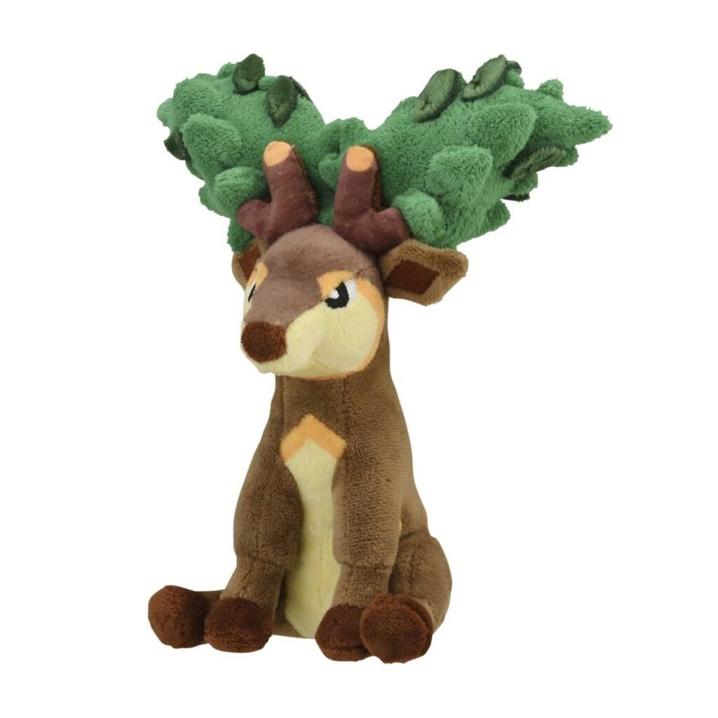 edb3732e-fc43-5ebb-9469-7abca8f26775-1024x1024-1.jpg Sawsbuck (Summer Form) Sitting Cuties Plush – 7 ½ In. - Image 1
