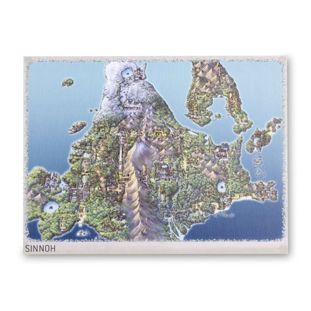 f5b55f73-73e5-54d3-9eae-7a9089d9c1d1-1024x1024-1.jpg Sinnoh Pokémon Region Maps Poster - Image 1