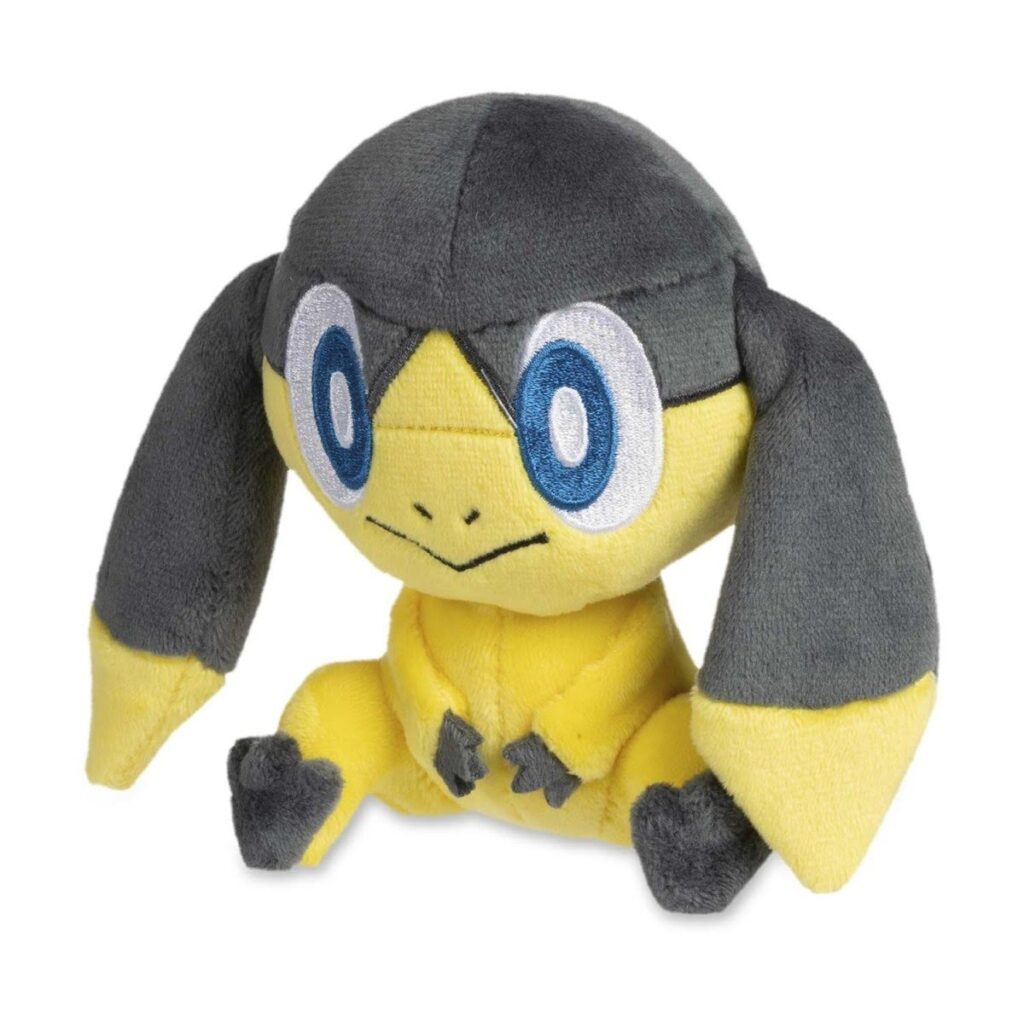 f7547697-d7fa-5362-91f1-6b0e407259c2-1024x1024-1.jpg Helioptile Sitting Cuties Plush – 5 ¼ In. - Image 1
