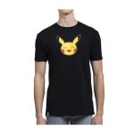 Pokémon Mood Collection: Pikachu Pleased Fitted Crew Neck T-Shirt – Adult