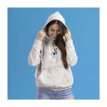 Espeon & Umbreon Summer Fun White Fitted Pullover Hoodie – Adult - Image 5