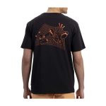 Pikachu & Corphish Pokémon Summer Days Black Relaxed Fit Crew Neck Pocket T-Shirt – Adult - Image 2