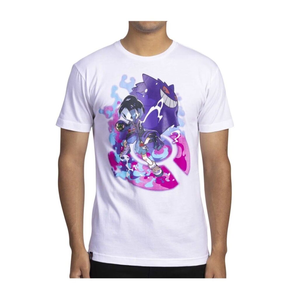 ffaef97c-84f0-5a16-aa66-c8f79e72836f-1024x1024-1.jpg Allister Pokémon Trainers White Relaxed Fit Crew Neck T-Shirt – Adult - Image 1